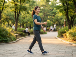 무릎 부담 줄이는 걷기 방법